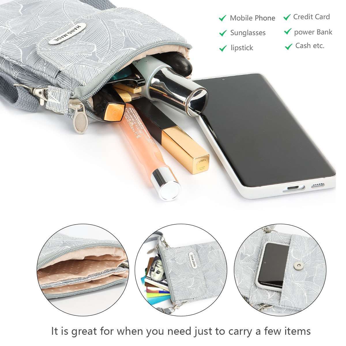 Women Small Cross-body Cell Phone Case Shoulder Bag Purse Pouch Handbag Wallet