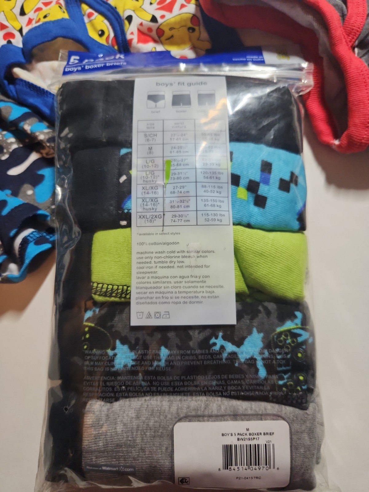 Wonder Nation. 5 Pairs Brand New Boys Boxer Briefs. Plus 3 Bonus Briefs. Size 8