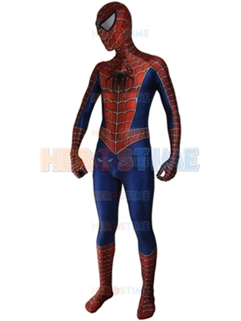 Classic Raimi Spiderman Cosplay Costumes Spider-man 3D Zentai Suit Halloween US