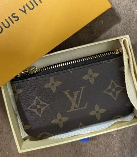 Louis Vuitton Monogram Key Pouch Pochette Cles Coin Purse