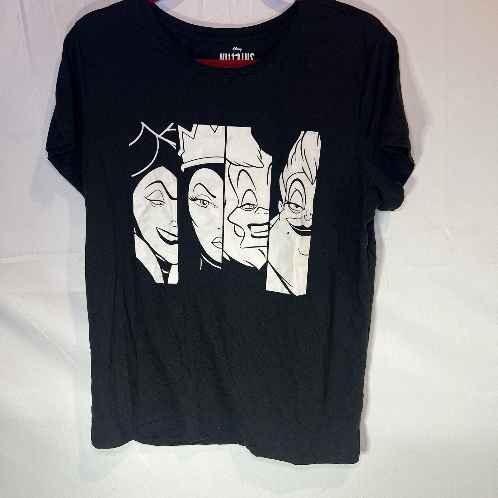 Disney Villains Womens Medium M Tshirt Black Ursula Cruella Maleficent