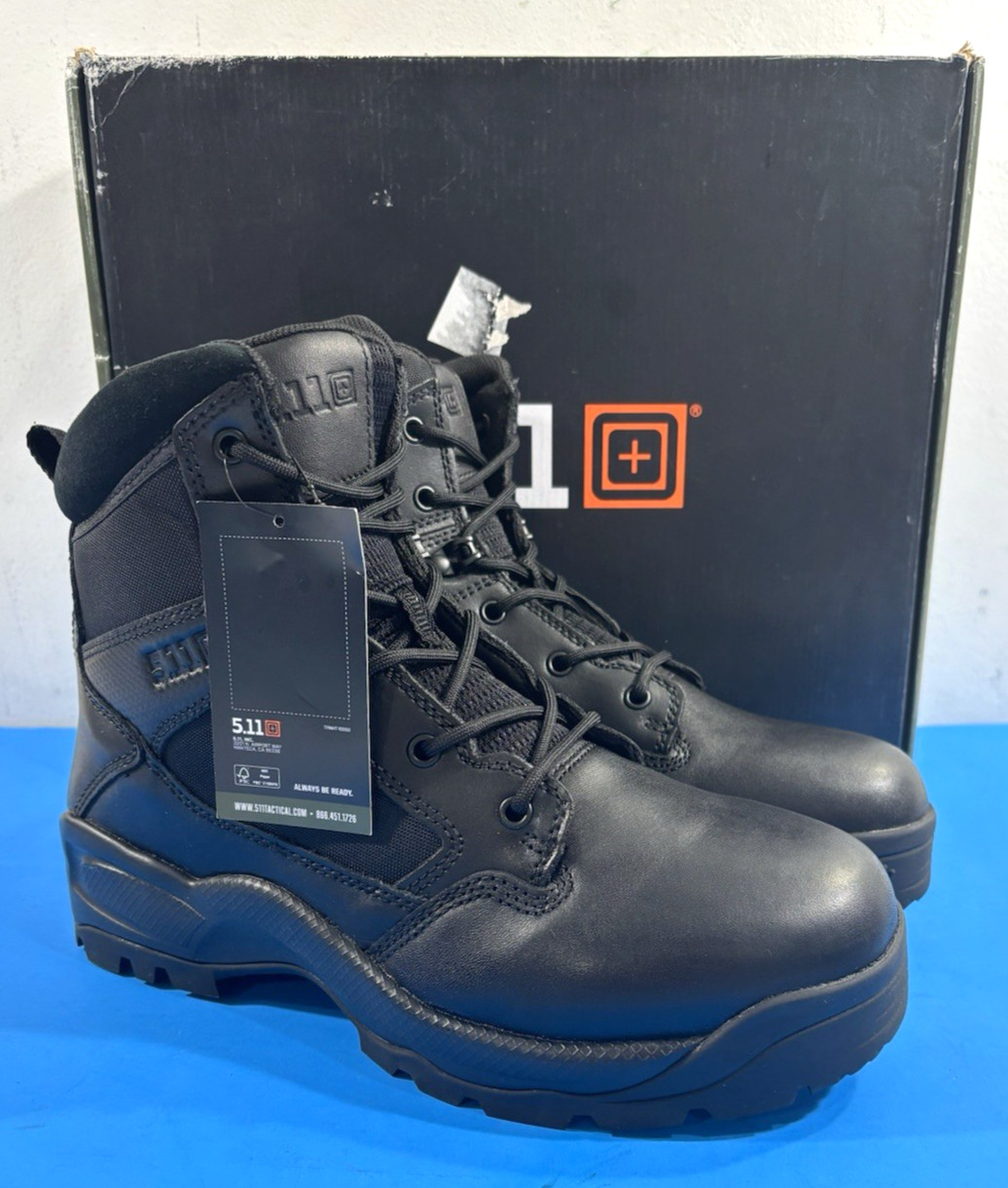 NIB 10.5 REG MENS 5.11 TACTICAL ATAC 2.0 6″ SIDE ZIP BOOTS 12394ABR BLACK 10.5