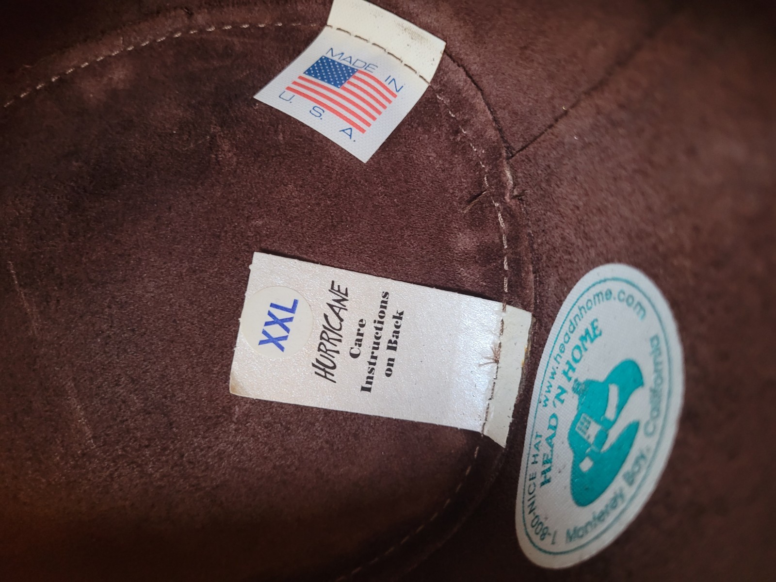 Head N home hat Plainsman Leather Hat