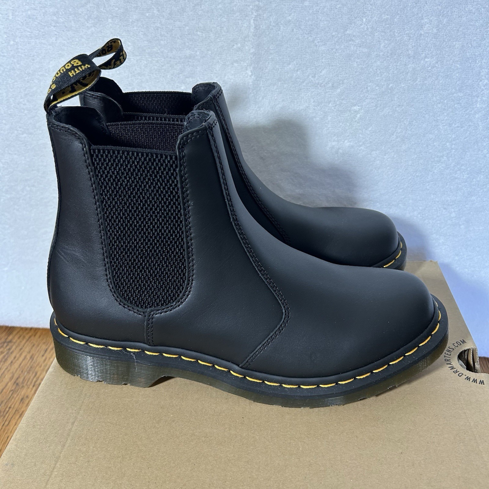Dr Martens Womens Size 10 Black Leather Nappa 2976 Slip Resistant Chelsea Boots