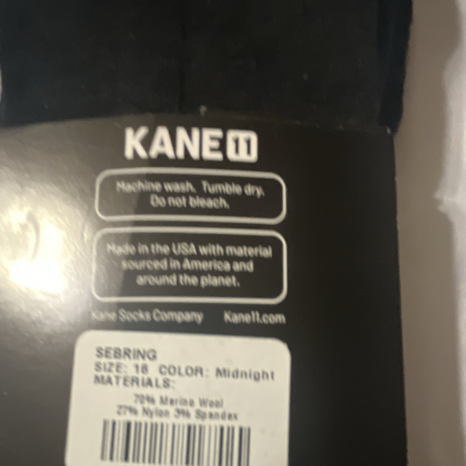 KANE11 Sebring Midnight Merino Wool Blend Men’s Dress Socks Over Calf Size 16