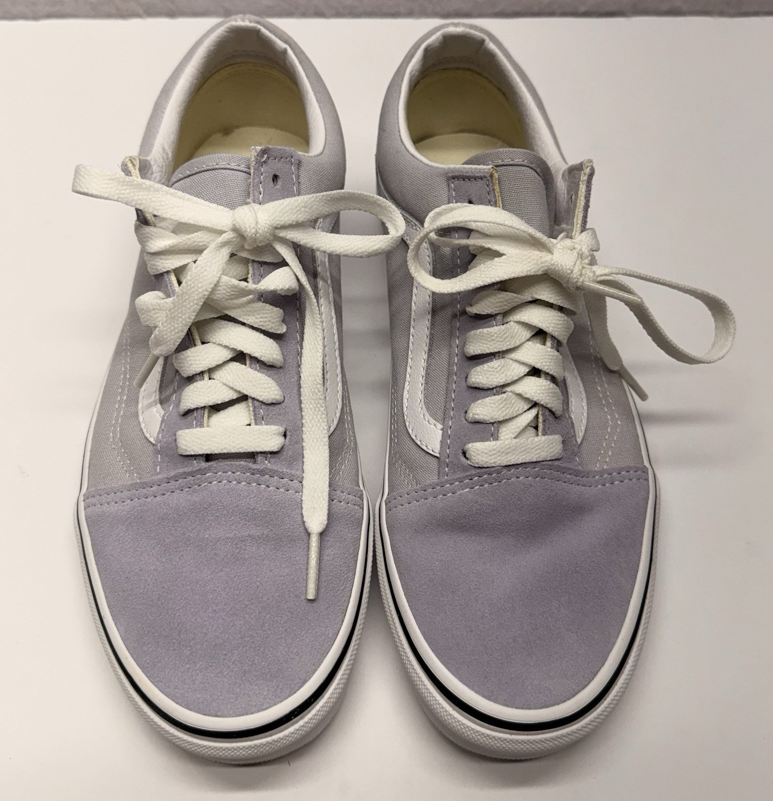 Vans Old Skool Gray Dawn True White Suede Canvas VN0A38G1UKX Men 6.5 / Women 8