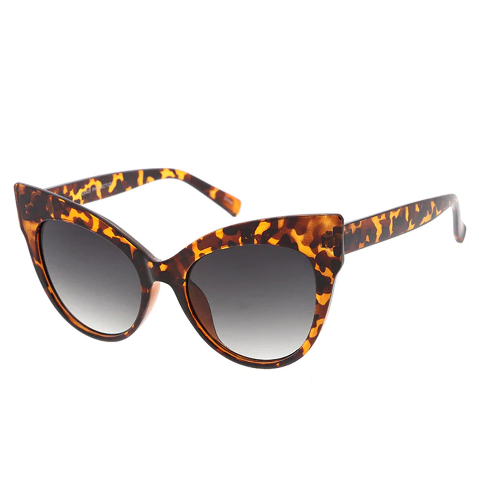 Sunglasses “Rowena” Women’s Oversize Thick Cat Eye Frame Rim UV400 Minimalist