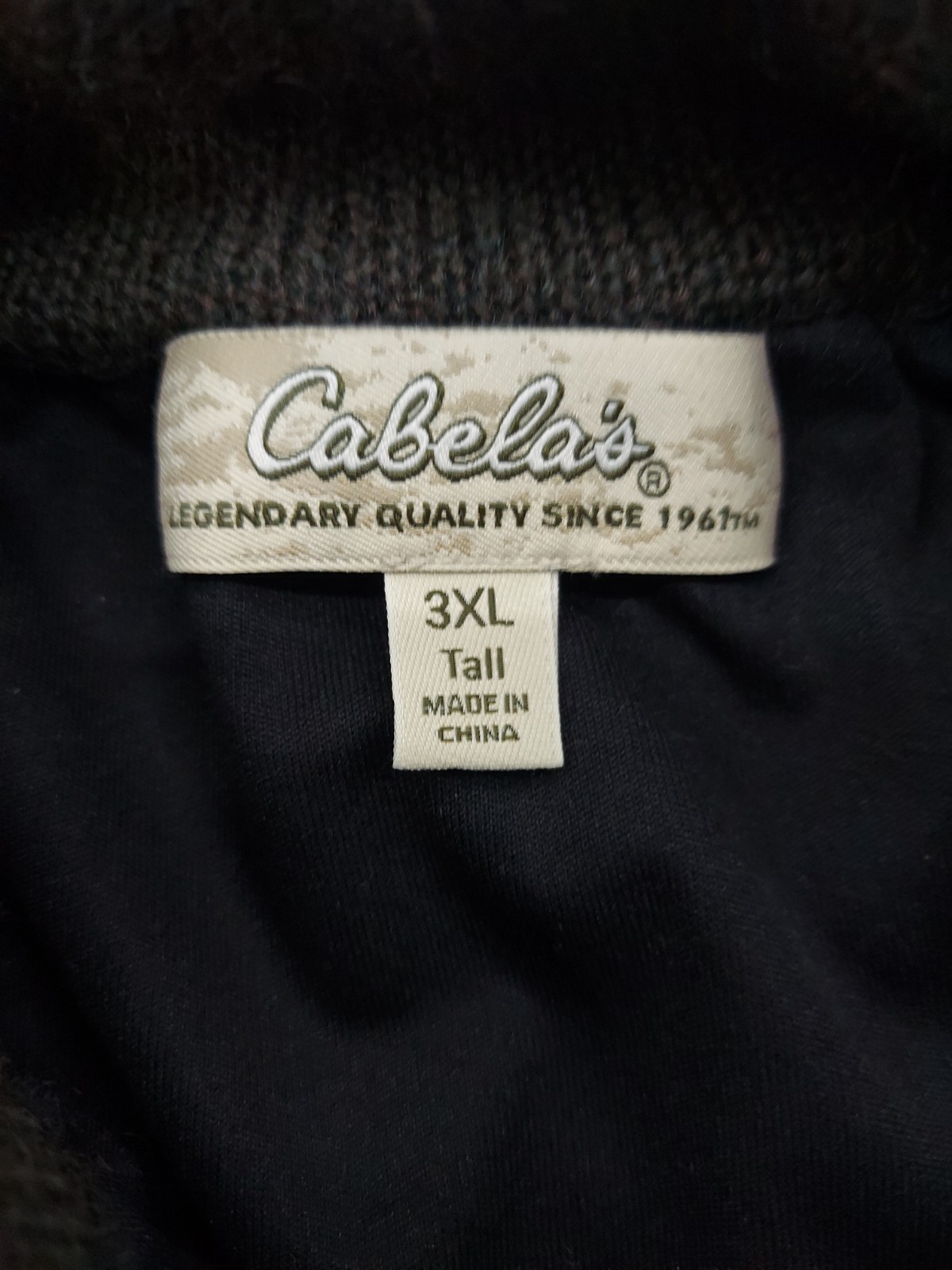 Cabelas Windshear Wool Sweater Mens 3XLT Olive Green Elbow Patches 1/4 Zip READ