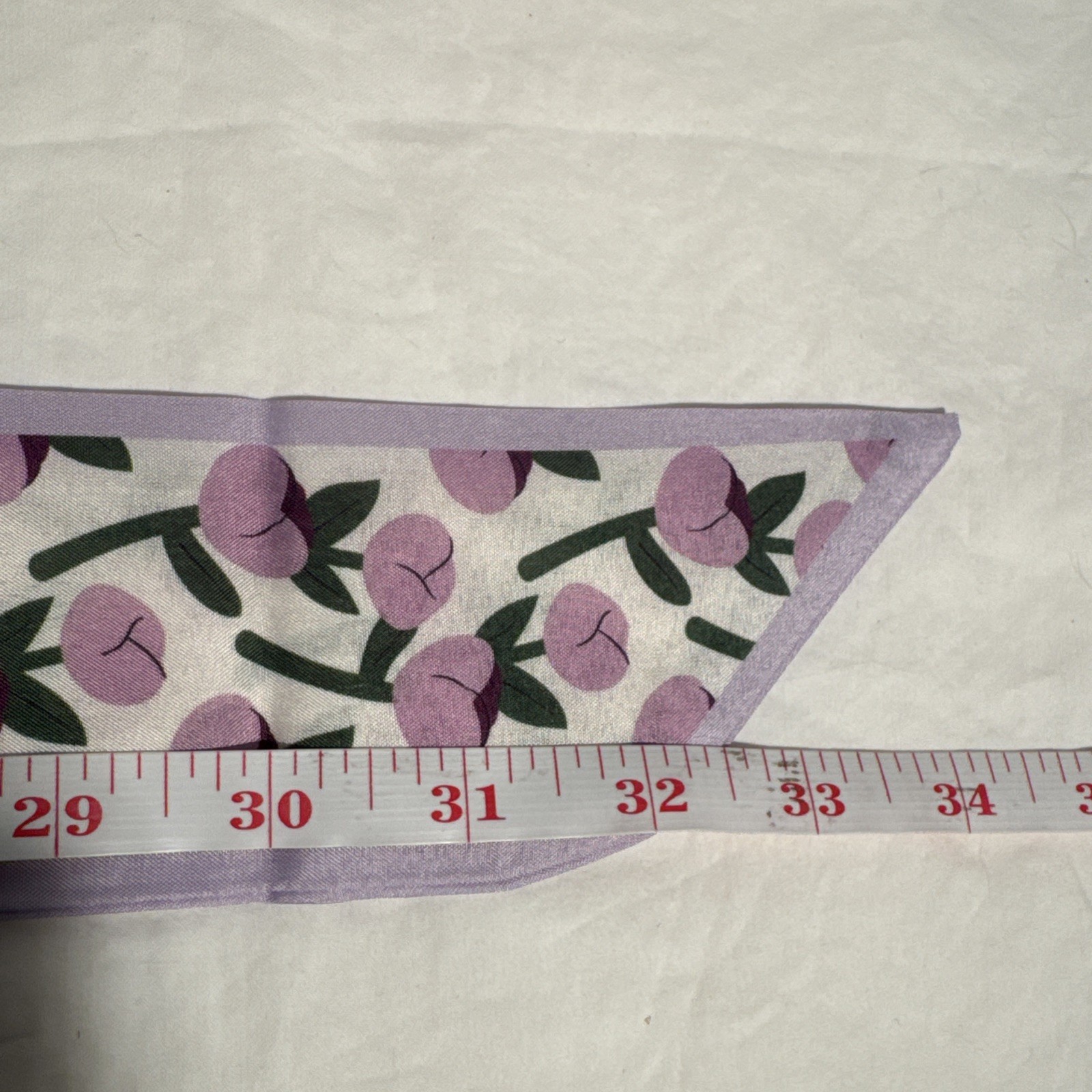 Lavender Flowers Ladies Purse Hair Scarf New with White Green