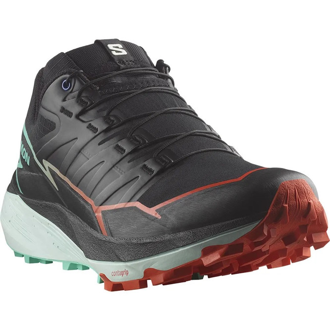 Salomon Thundercross Black/Cherry/Green Running Shoe Men’s US Sizes 7-14NEW!!!