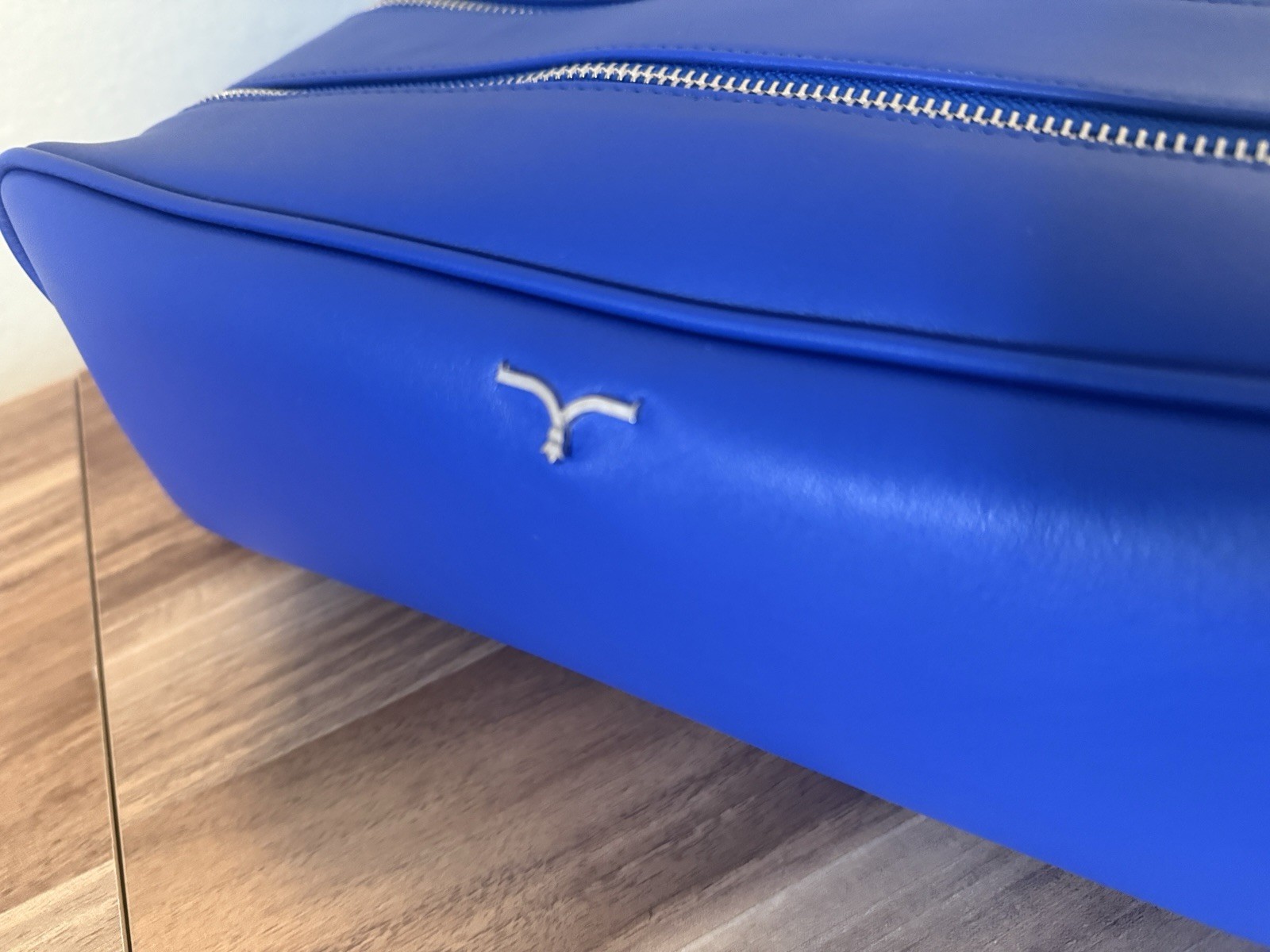 Larusmiani Milano Wash Bag Kaiser – Blue – Toiletry Bag – Made in Italy