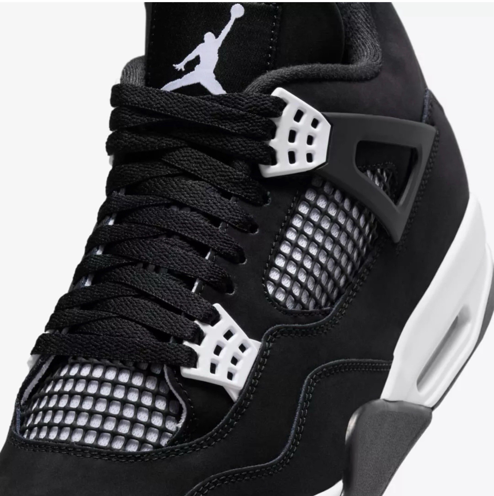 Nike Air Jordan 4 “White Thunder” Retro Men’s Mid Top Basketball Shoes Size 11