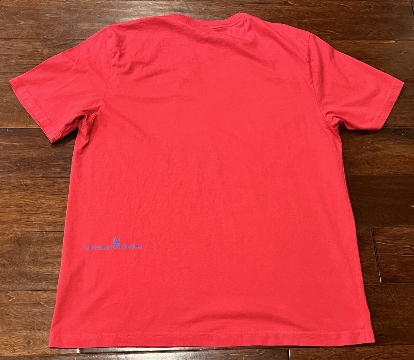 Psycho Bunny Red Blue Big & Tall Mens 3XL 9 Big Bunny Chest Logo T Shirt