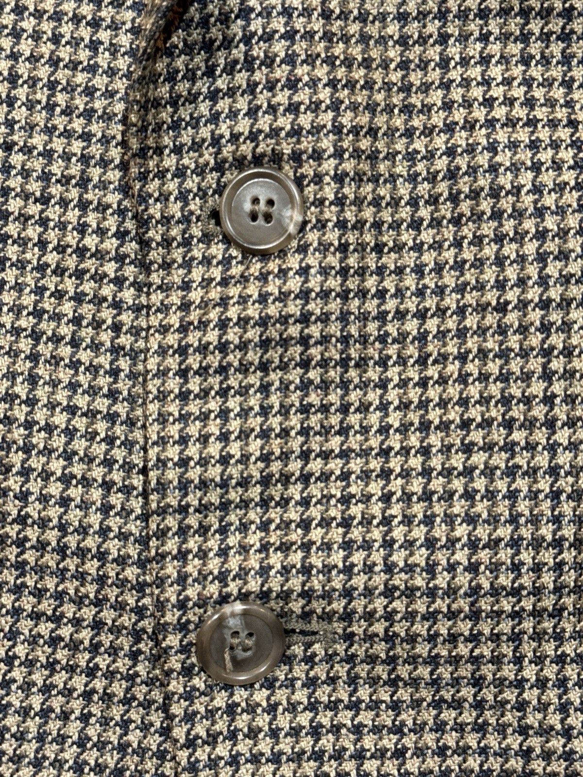 Deansgate 42R Silk Wool Houndstooth Sport Coat Tailors Row Single Vent