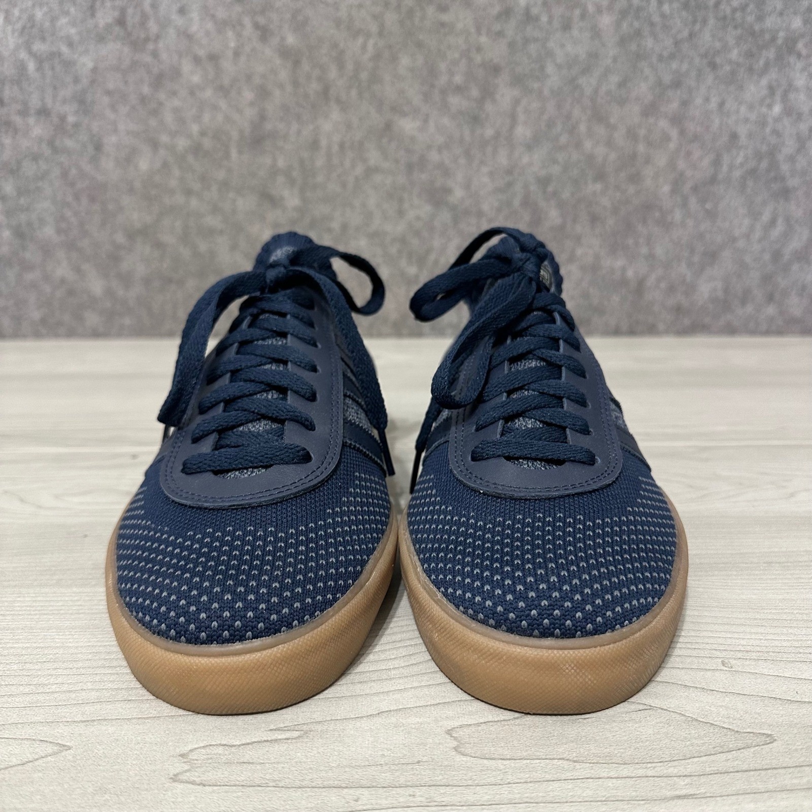 Adidas Lucas Premiere PK Mens Size 9 Navy Blue Primeknit Gum Sole Skate