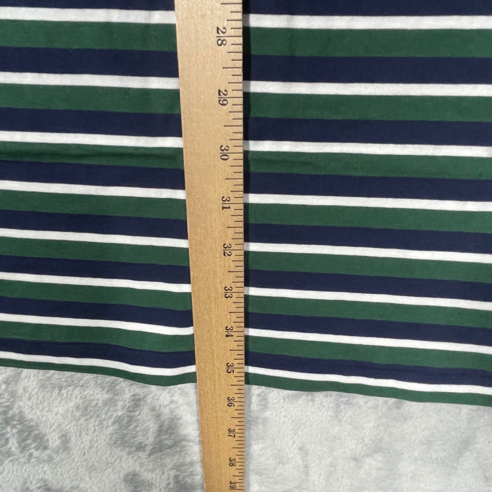 Polo Ralph Lauren Mens Striped Crewneck T-Shirt Pine Green Navy Blue 2LT NWT