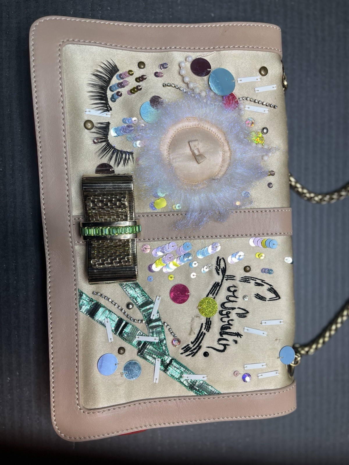 Christian Louboutin Sweet Charity Make Up Trash Clutch