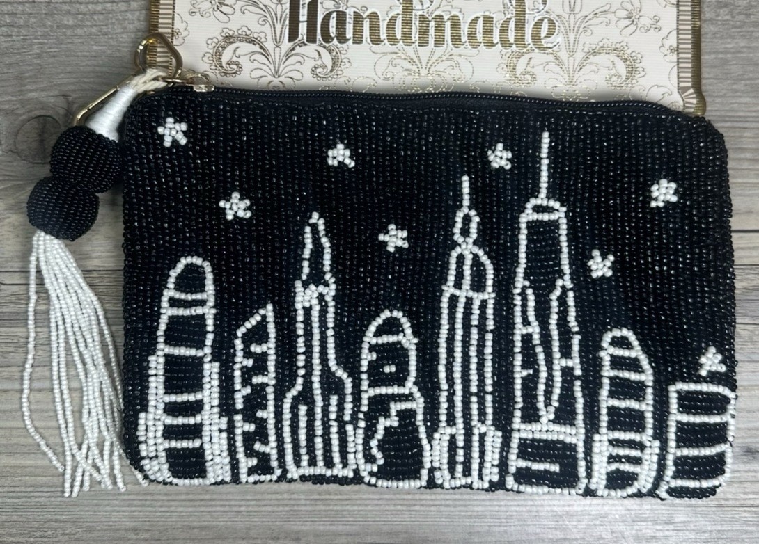 Viral TikTok Beaded NYC Travel Pouch New with Tags Limited Edition New York City