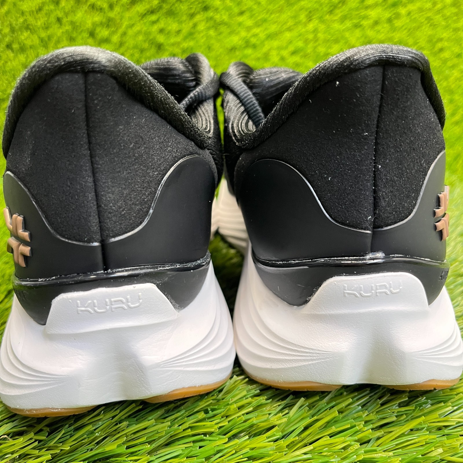 Kuru Atom 2 Womens Size 8.5D Black White Athletic Running Walking Shoes Sneakers