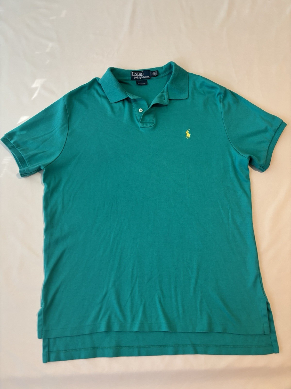 Polo Ralph Lauren Men’s Green Short Sleeve Polo Shirt Embroidered Pony Logo L