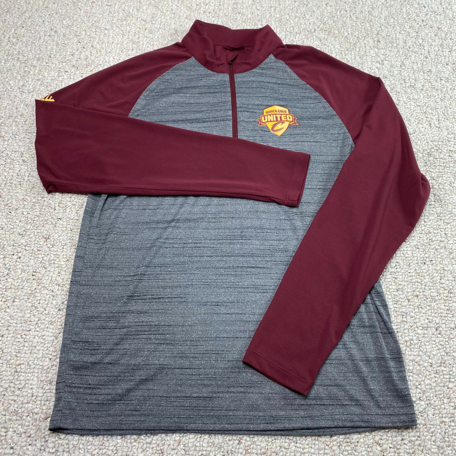 Level Wear Active Top sz S Maroon Gray Cleveland Cavaliers NBA Athleisure
