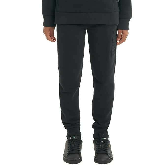 PUMA Youth Boys Fleece Jogger Athletic Pants (Black Size XS 5/6) NWT