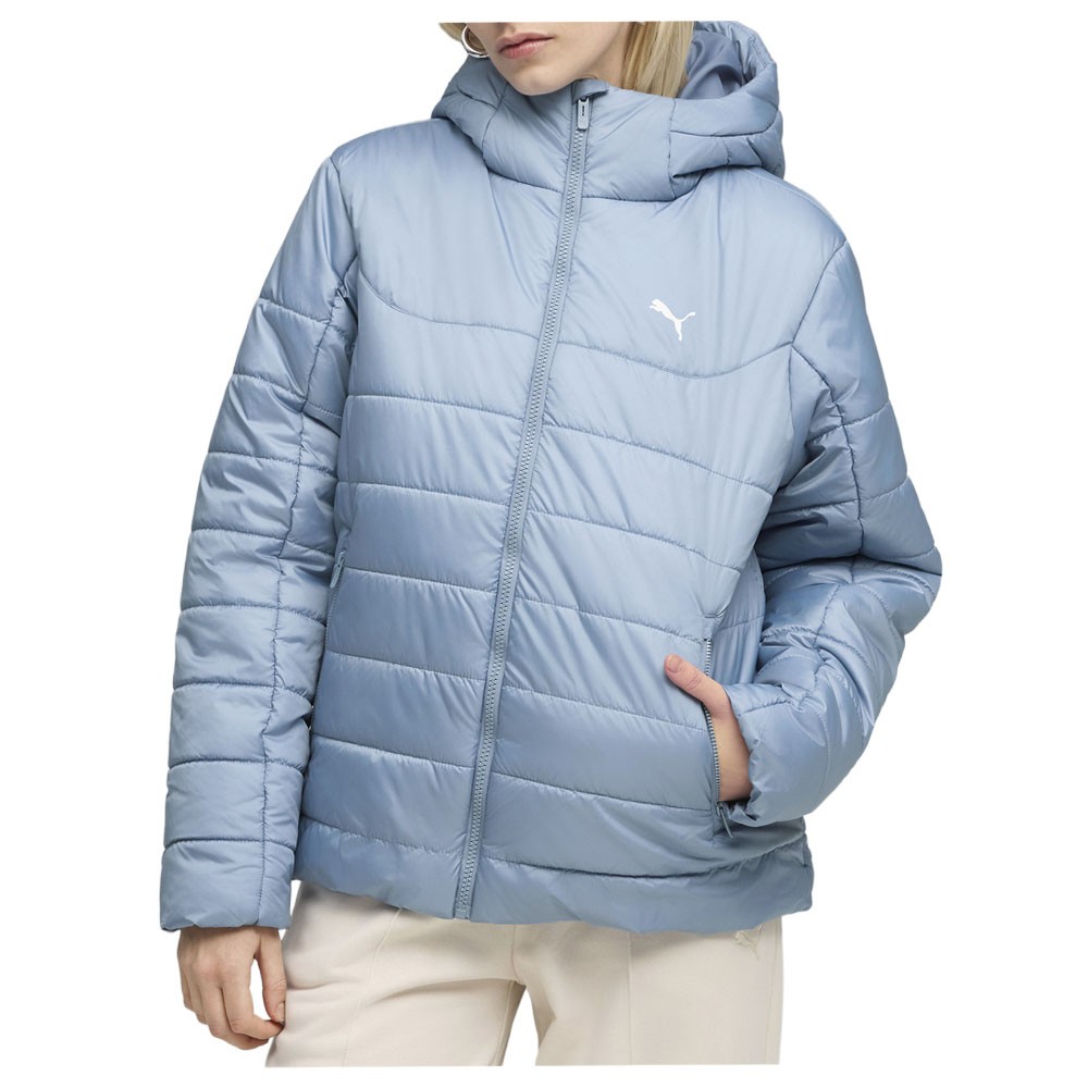 PUMA Essentials Insulated Jacket Womens Blue Casual Athletic Outerwear 68523134