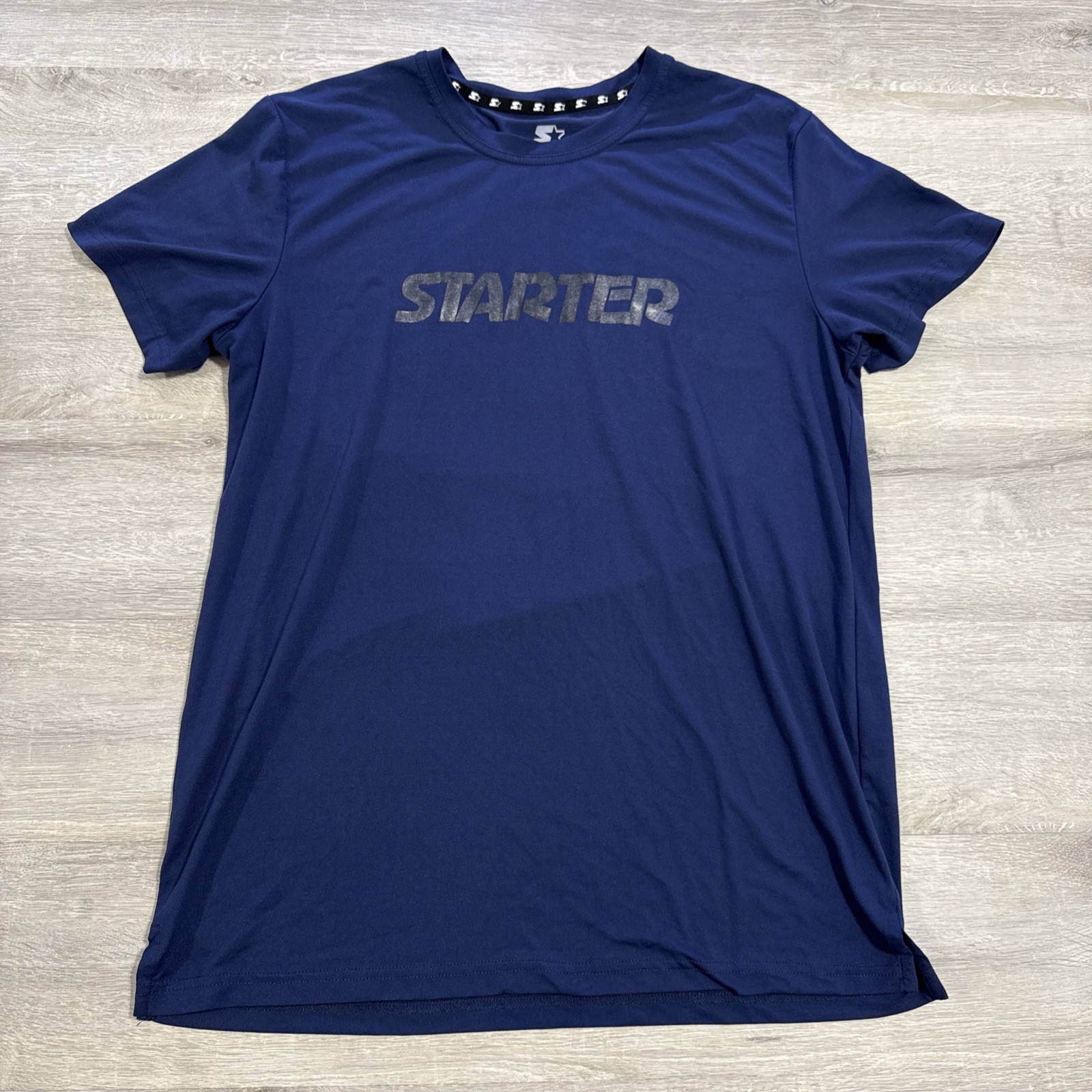 Starter Black Label Shirt Men’s Small Navy Blue Top Athletic Tee