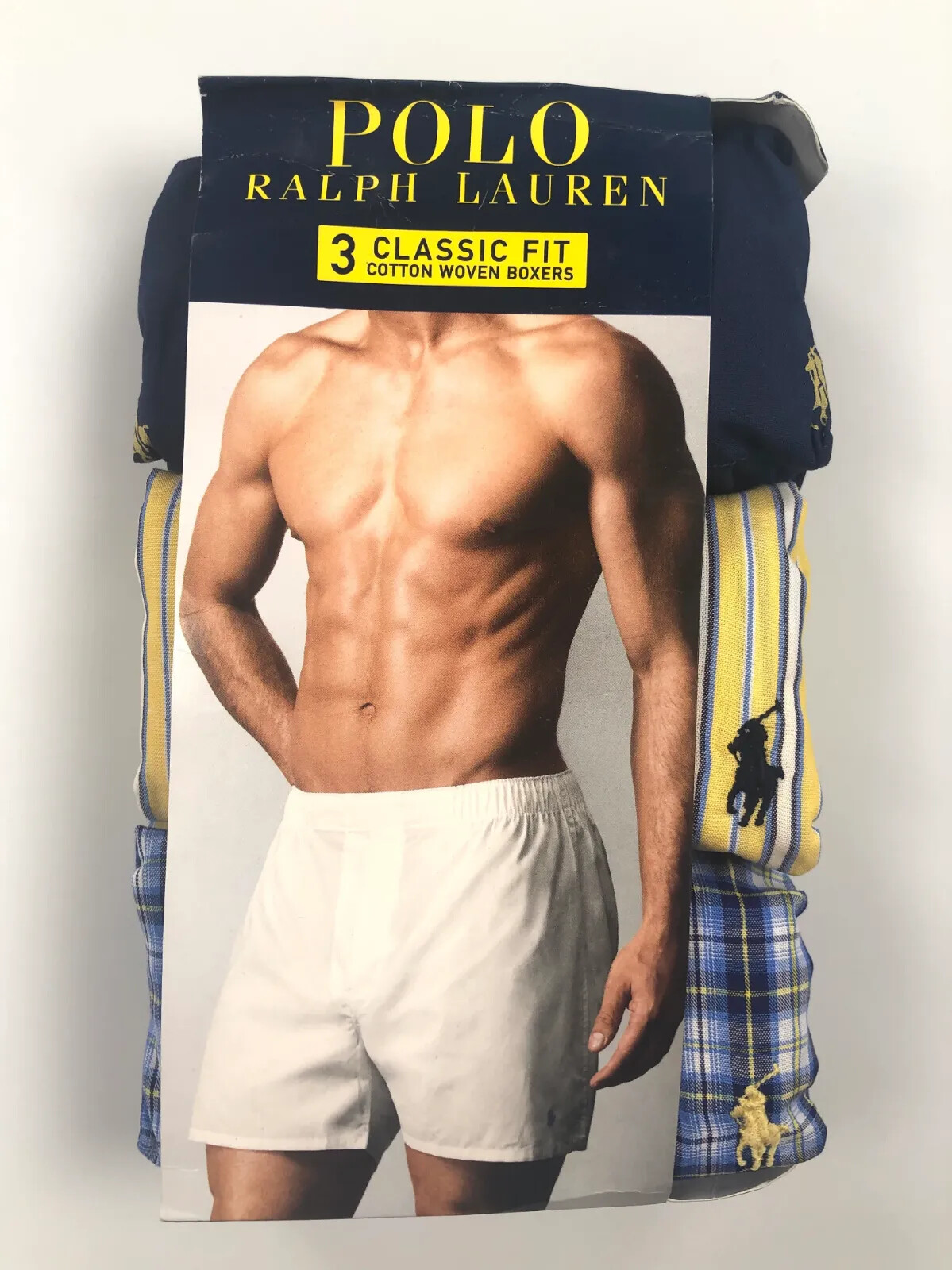 XL (40-42″) 102-107 cm POLO RALPH LAUREN 3 PACK CLASSIC FIT WOVEN BOXERS