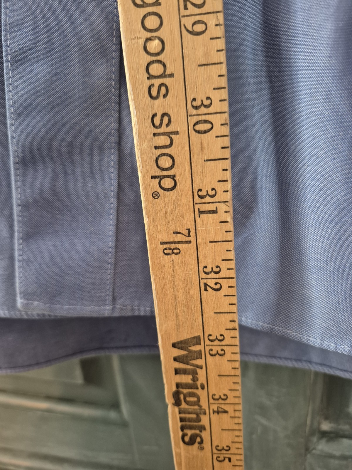 Roberto Villini Non-Iron Travel Collection Blue Solid Dress Shirt 17.5 36/37