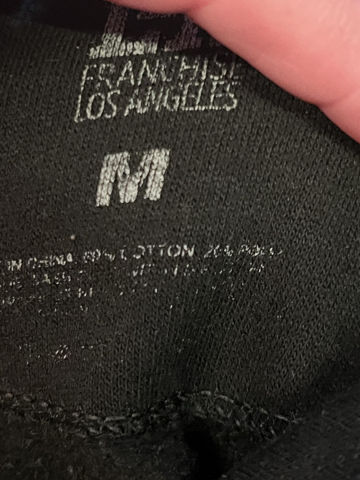 Franchise Los Angeles Hoodie Mens Medium Black Secure The Bag Graphic Pullover