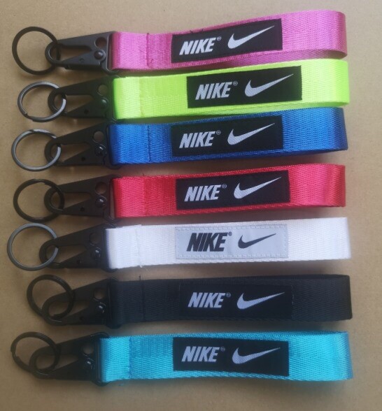 Black Red or Blue Nike Wrist Lanyard Keychain Free Shipping