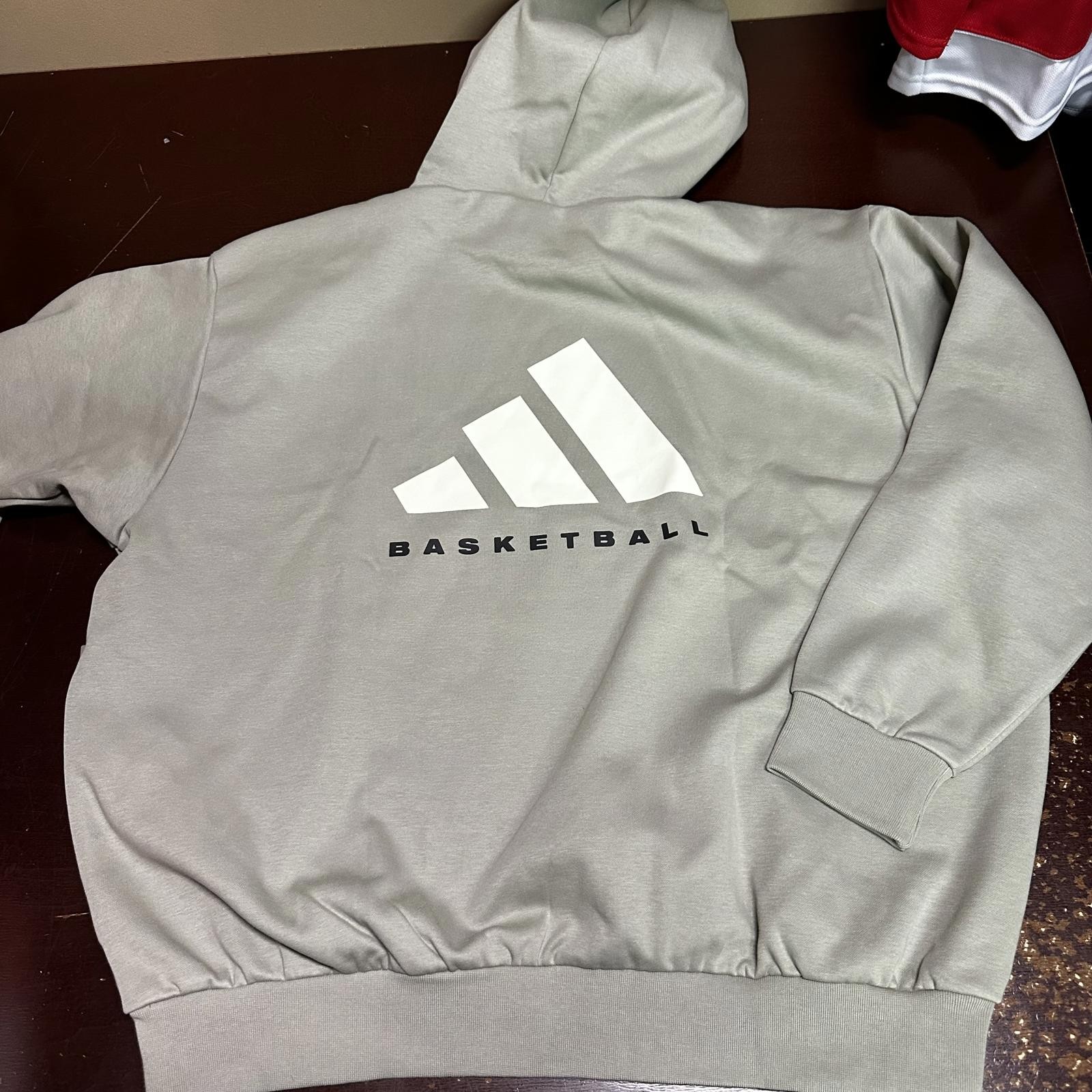 Adidas Basketball Fleece Hoodie Gender Neutral JC7846 Large