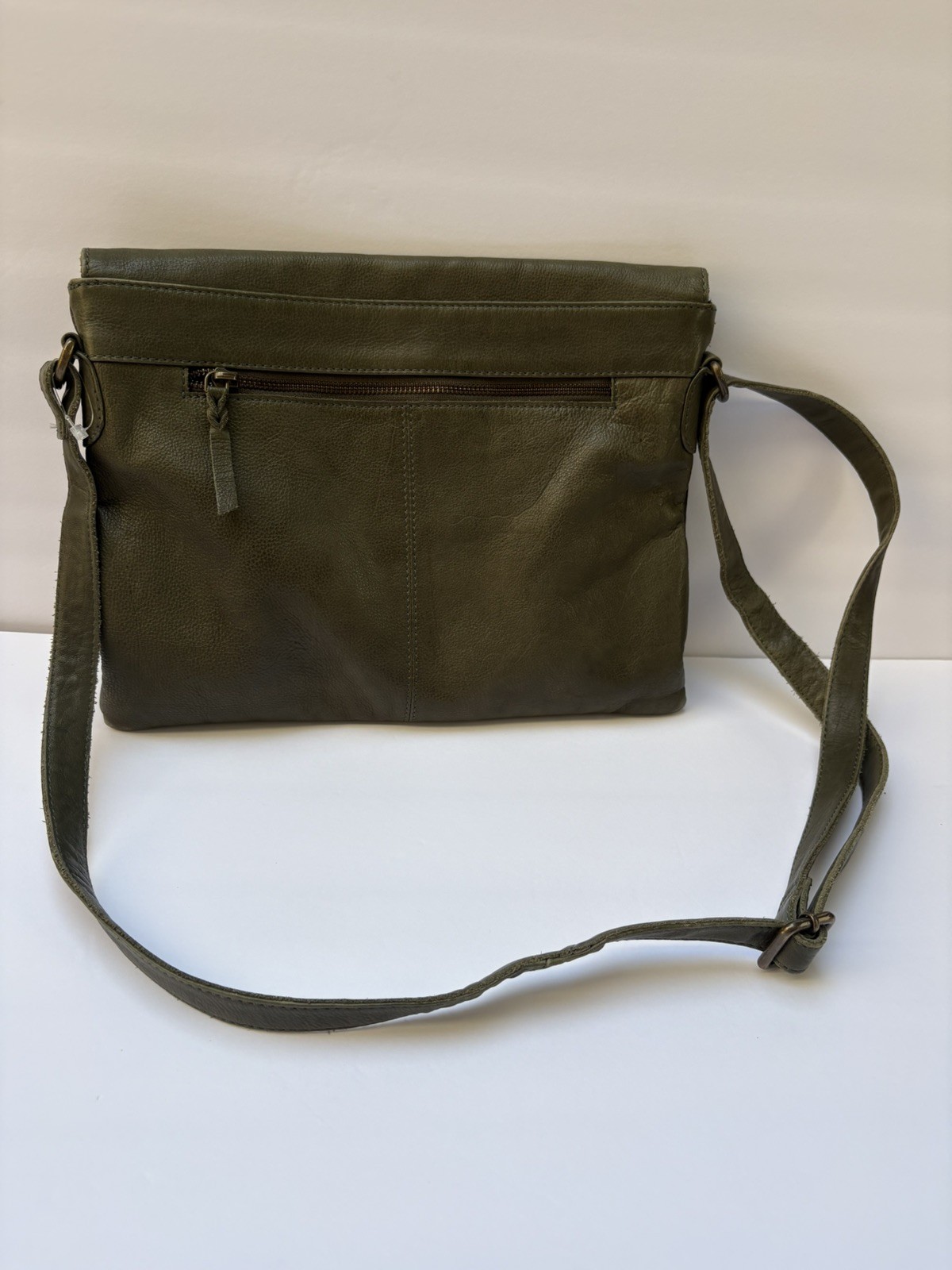 RPS Rock Paper Scissors Leather Crossbody Shoulder Bag Boho