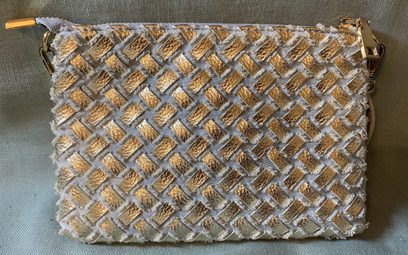 Super Cute Studded Clutch Purse – Denim with Bling!