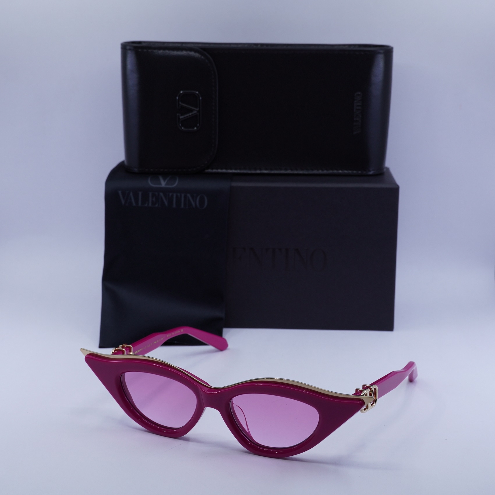 Valentino V-GOLDCUT-II VLS-114D Pink/White Gold/Pink to Light Pink Gradient A…