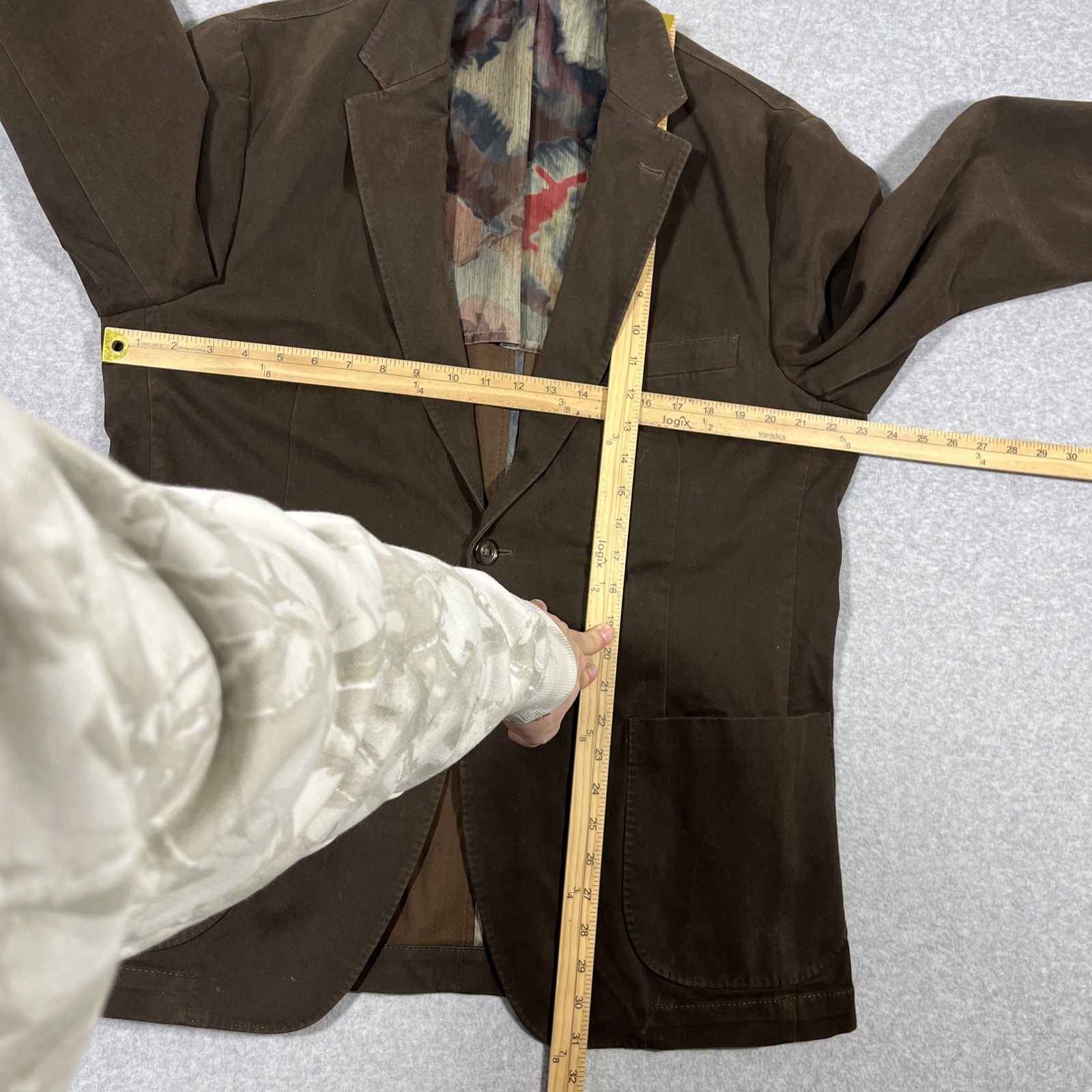 VTG Kroon Blazer Men 42R Brown Corduroy Matthews Wash 2 Button Sport Coat Jacket
