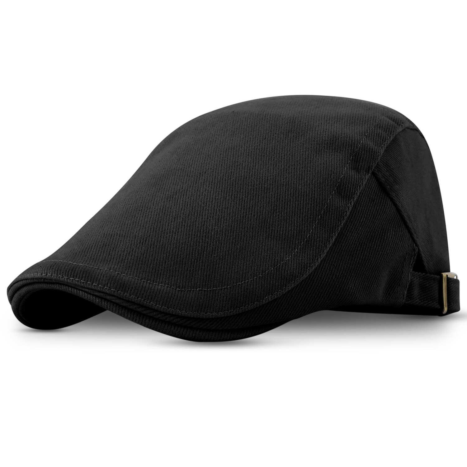 Solid Cotton Gatsby Cap Mens Ivy Hat Golf Driving Sun Flat Cabbie Newsboy Summer