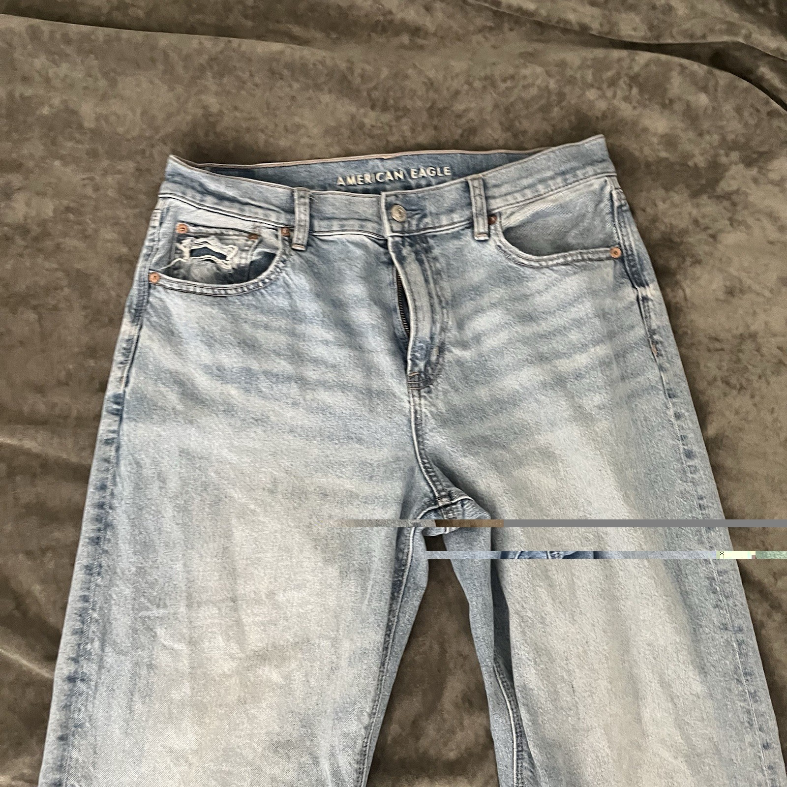 American Eagle Jeans Light Wash Strigid Size 10
