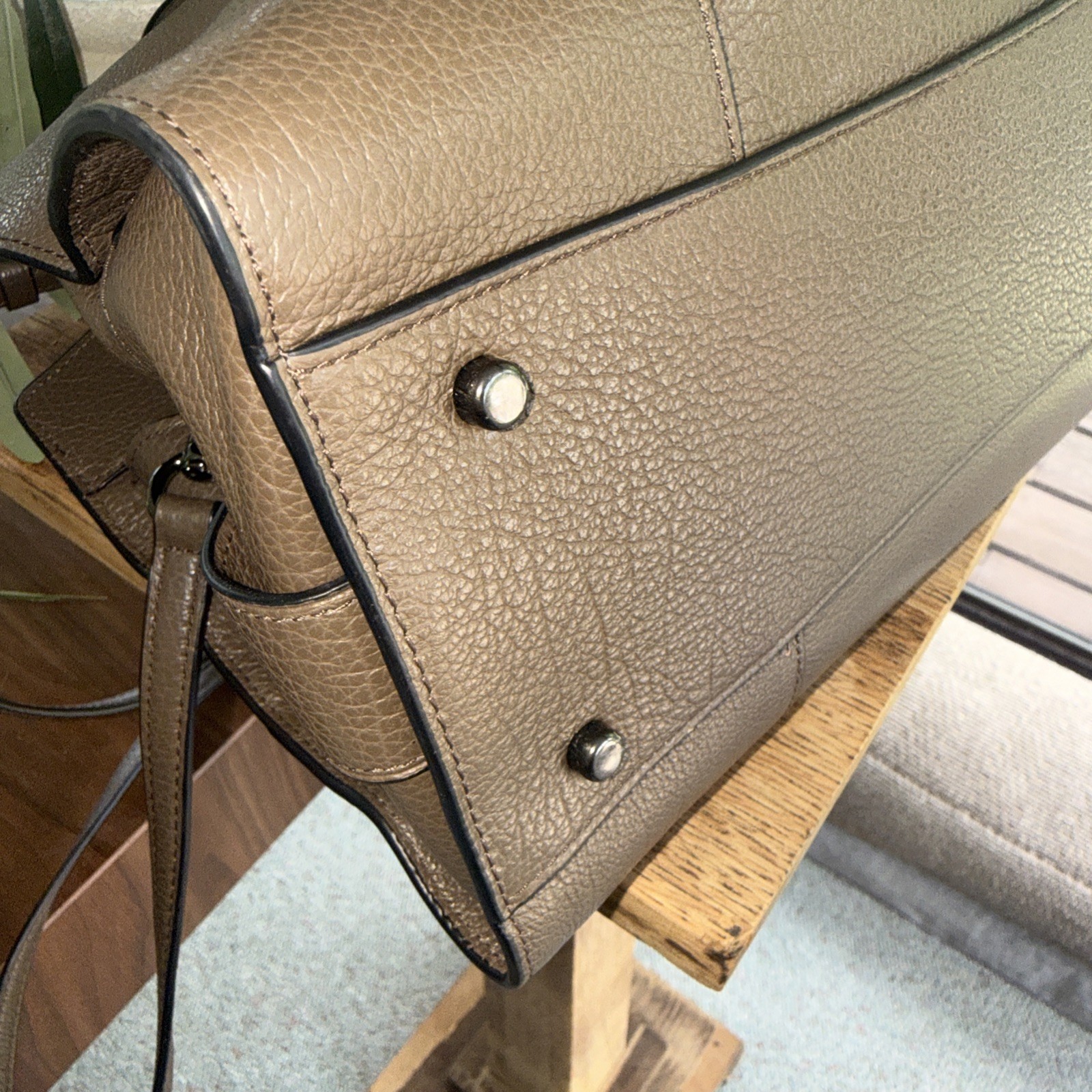 COACH Mercer 30 Grain Leather Crossbody Satchel Purse