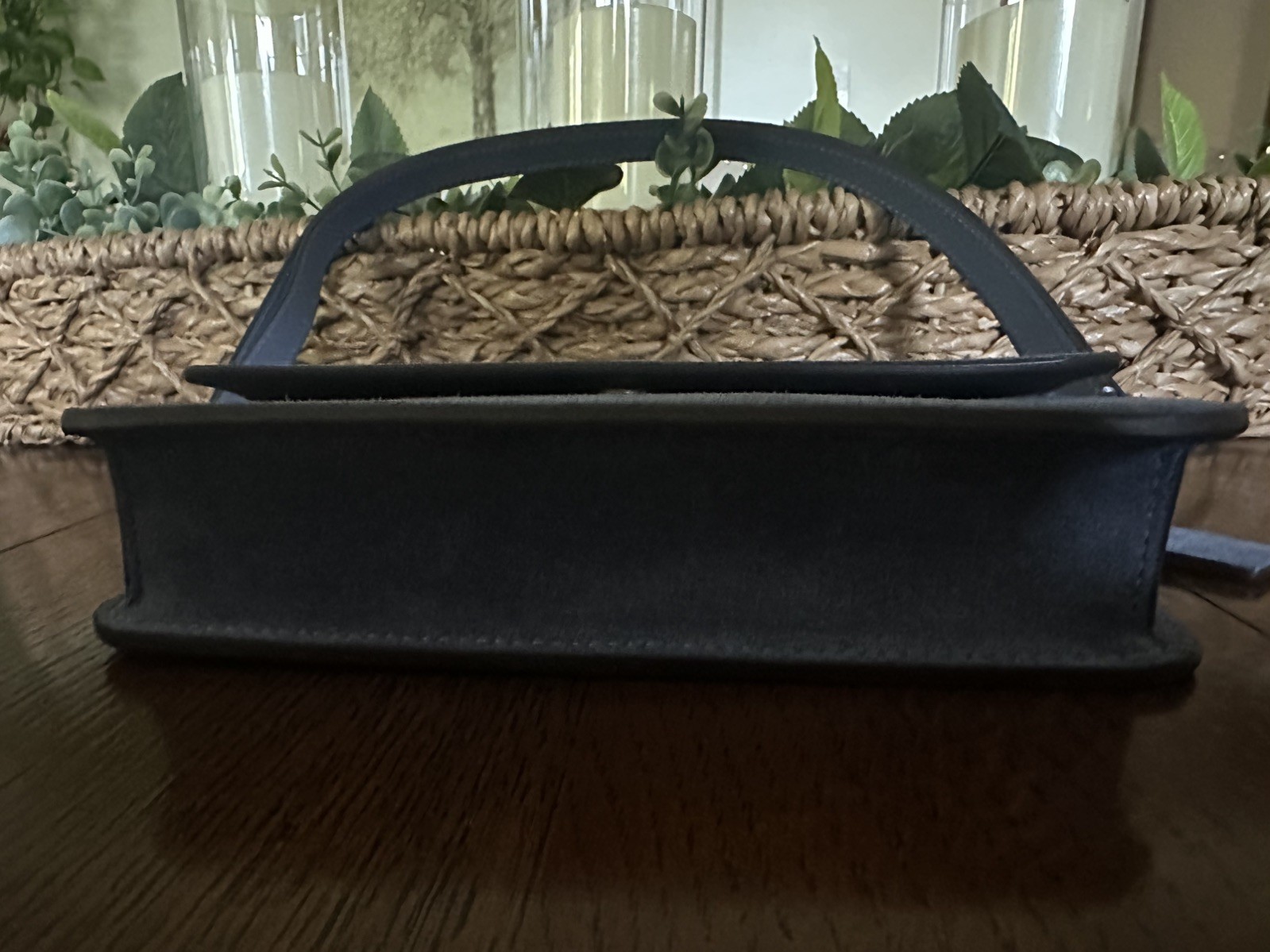 NIB Coach Elora Top Handle Crossbody Bag – Premium Suede Light Denim Color CDD59