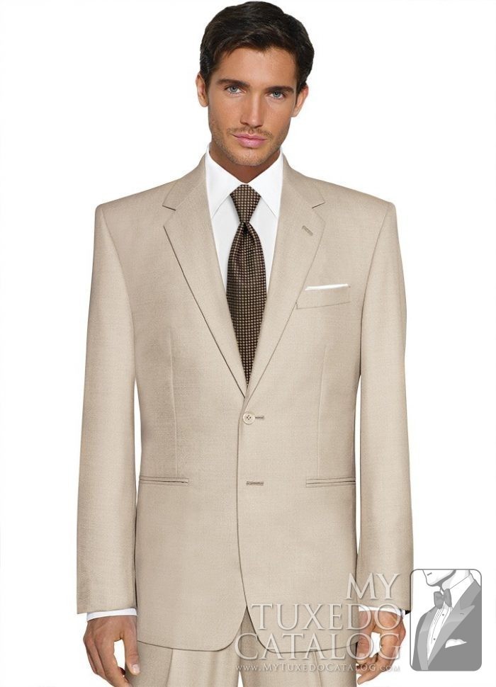 Men’s Jean Yves Tan Rapture Suit Jacket- Easy Care Prom Gala Formal