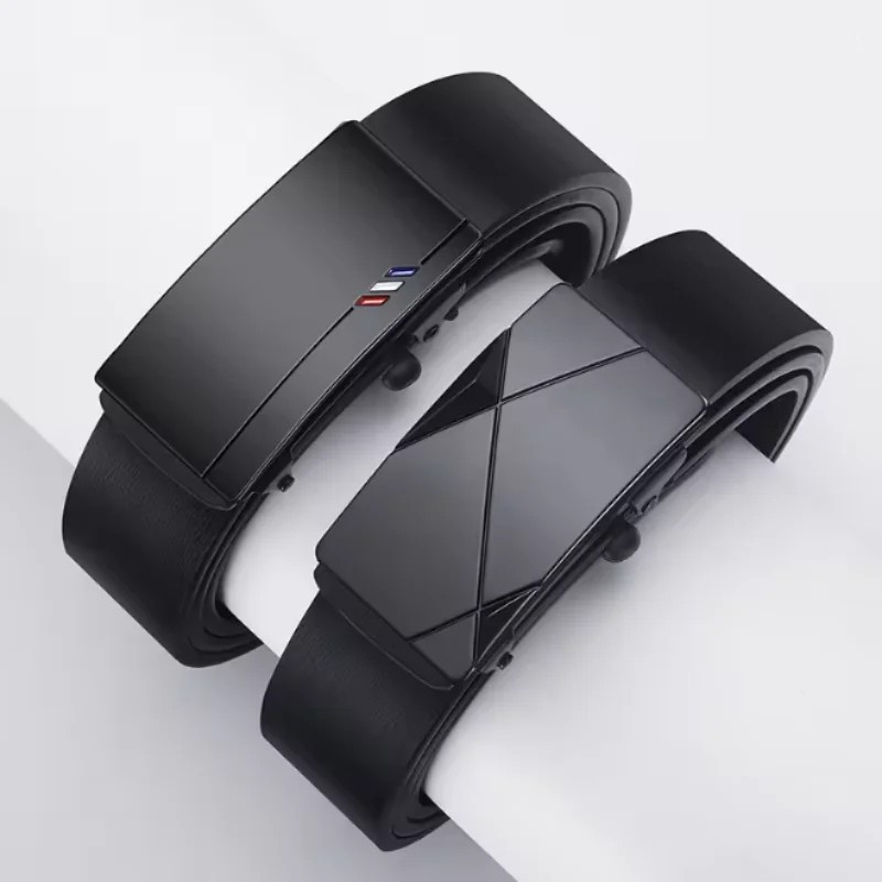 Mens Leather Belt Casual Adjustable Waist Strap Fashion Everyday Use for Men