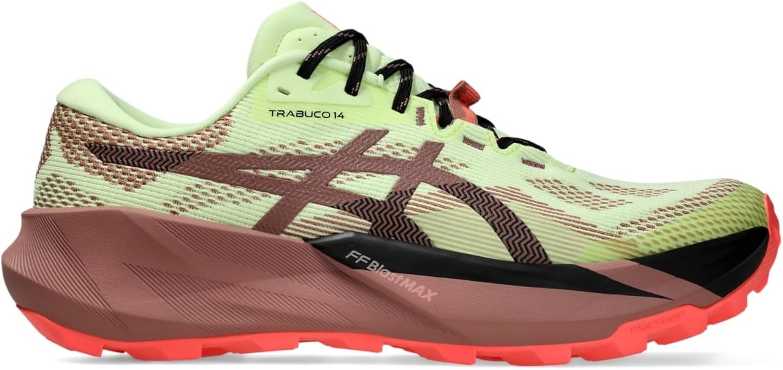 ASICS Men’s Trabuco 14 Running Shoes, 9.5, Illuminate Yellow/UMEBOSHI – Illumina