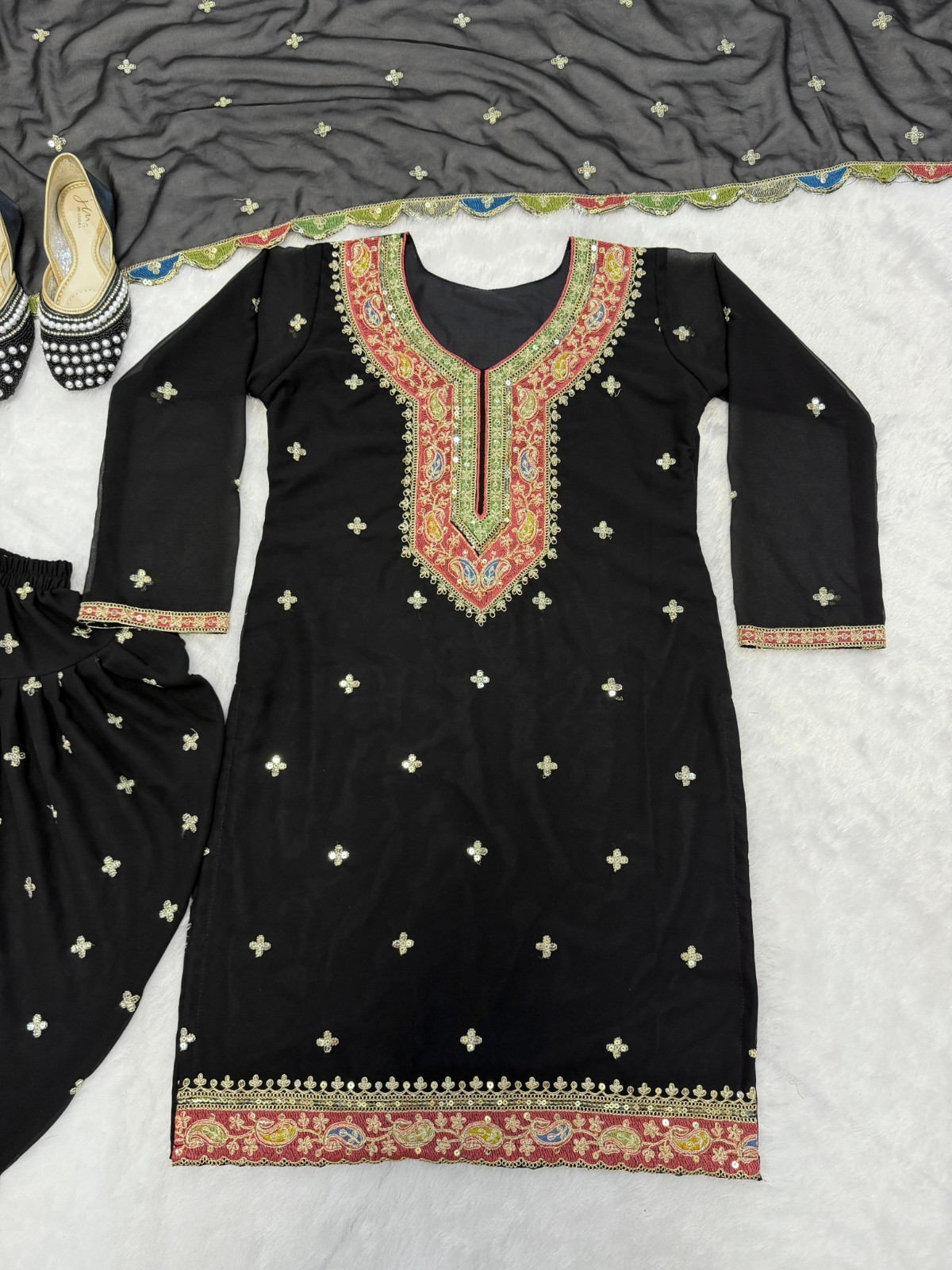 Pakistani Eid Dress Salwar Kameez Ready made Suits Indian Wedding Party 3 Piece
