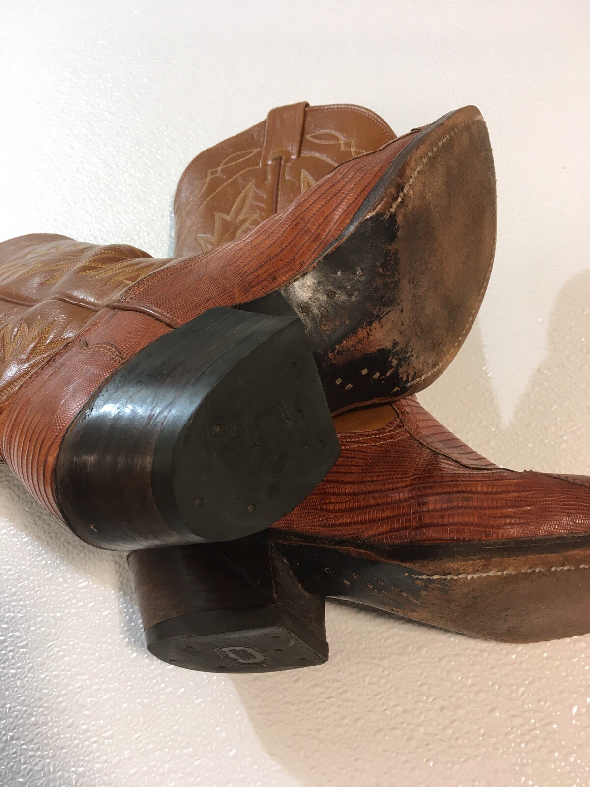 Size 7D / 7 D Men’s Exotic Nocona Boots ~ Style 9077￼ ~ Bright Brown
