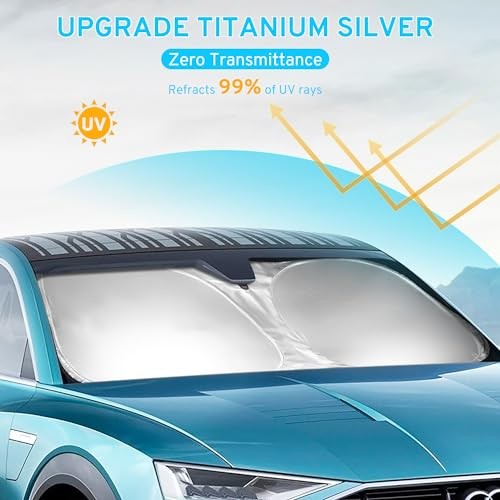 Car Windshield Sun Shade Sunshade Compatible with GMC Acadia 2026-2025 2024