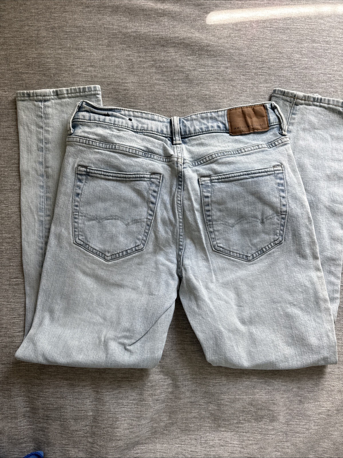 American Eagle Men’s AirFlex+ Straight Jeans Size 28×28 In Light Wash