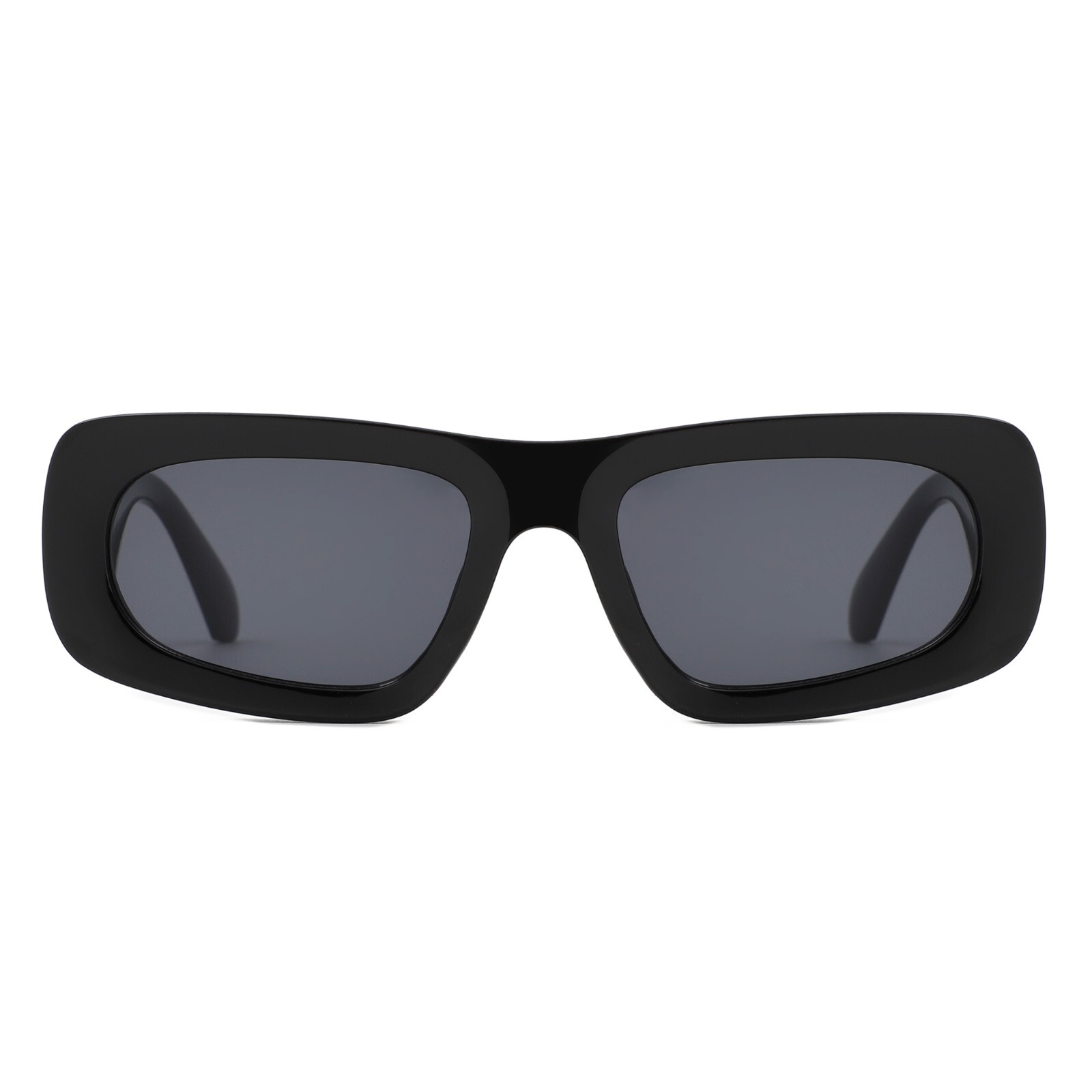 Unisex Retro Rectangle Narrow Sunglasses – Square Shades with 100% UV Protection