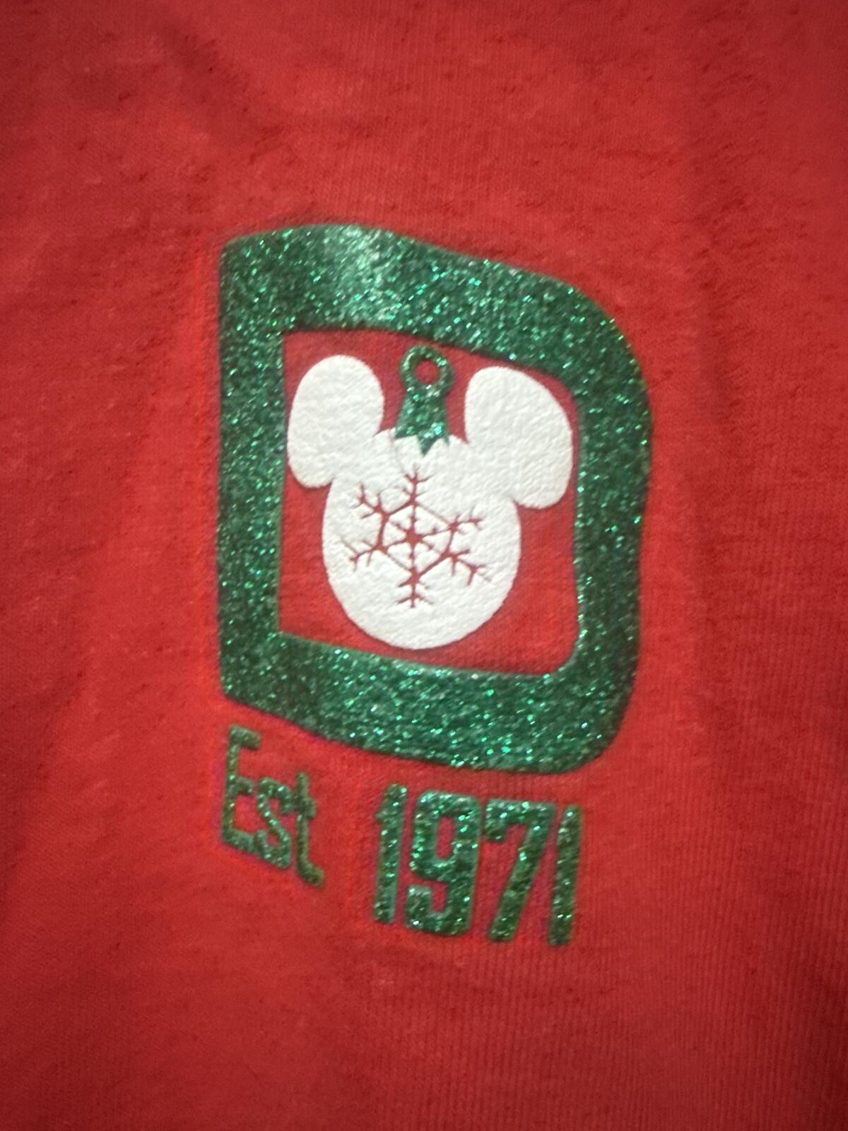 Disney Santa Mickey Mouse & Friends Holiday Spirit Jersey, XS